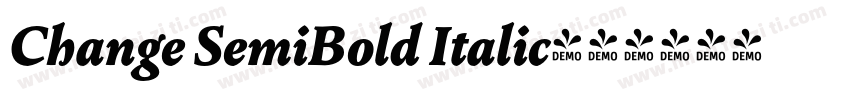 Change SemiBold Italic字体转换
